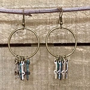 Earrings Handmade Repurposed Jewelry Boho Unique